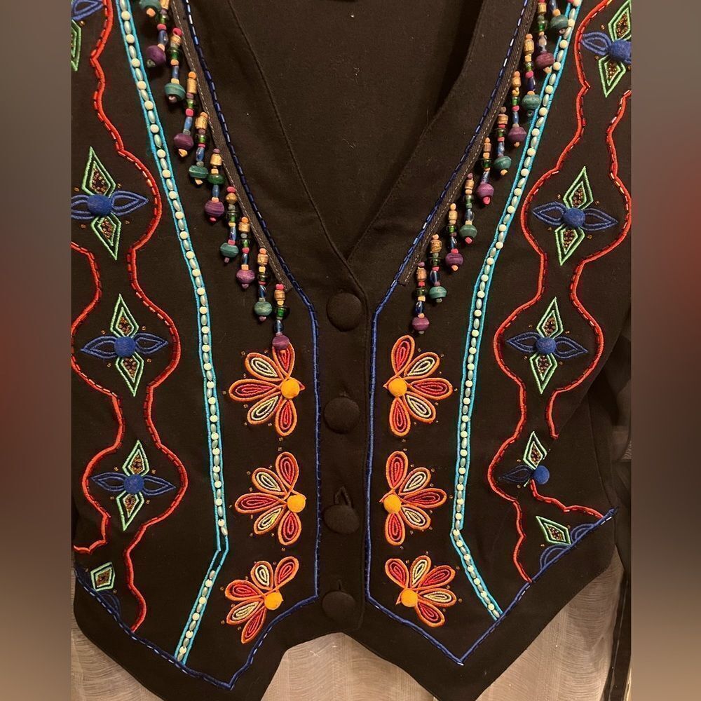 Vintage Boho Beaded Jacket - Picture 3 of 10